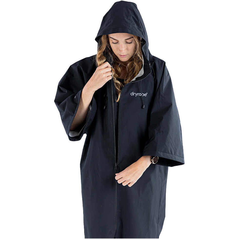 Dryrobe Lite Recycled Changing Robe DLBG - Black / Grey